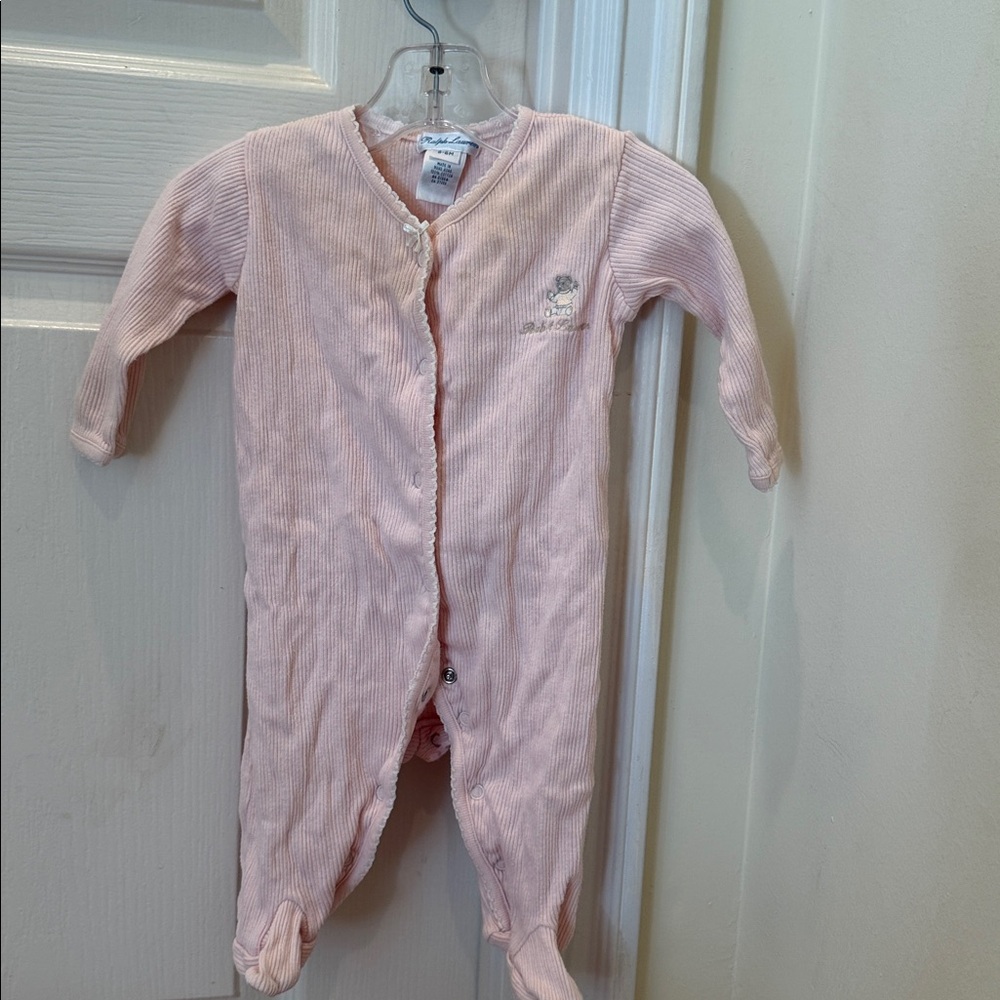 Ralph Lauren Soft Pink Baby Onesie